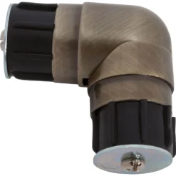 Harrison Drape Antique Brass Effect Bay Window Corner Piece