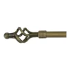 Cage Extendable Antique Brass Curtain Pole - 0.7-1.2m