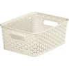 Curver My Style Medium Rectangular Plastic Storage Basket - Vintage White - 13L 1 Curver My Style Medium Rectangular Plastic Storage Basket - Vintage White - 13L -Livora Home Shop 12809476 7964831965635814