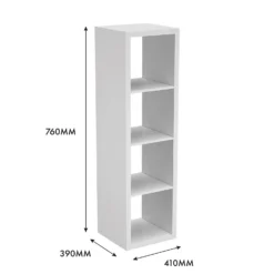 Clever Cube 4x1 Storage Unit - White -Livora Home Shop 12813304 1555014368216006