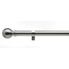 28mm Eyelet 3.0m Curtain Pole Satin Steel