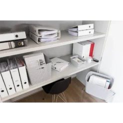 Curver My Style Large Rectangular Plastic Storage Basket - Grey - 18L -Livora Home Shop 12814518 2114832988532536