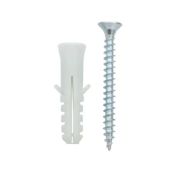 None Wall Strip Plug And Screw Fixings - 20 Pack