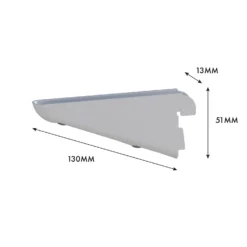 None Double Slot Bracket - White -120mm -Livora Home Shop 12815728 5045034583466115