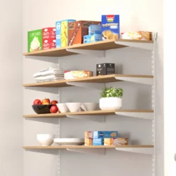 None Double Slot Bracket - White -270mm -Livora Home Shop 12815731 2055052927423207