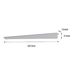 None Double Slot Bracket - White -470mm 13 None Double Slot Bracket - White -470mm -Livora Home Shop 12815736 1915052927602607
