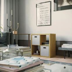 Clever Cube Fabric Insert - Woven Silver -Livora Home Shop 12816126 6534929107265912