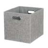 Clever Cube Fabric Insert - Woven Silver 1 Clever Cube Fabric Insert - Woven Silver -Livora Home Shop 12816126 9844831966115415