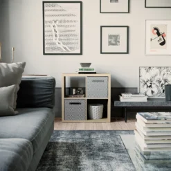 Clever Cube 2x2 Storage Unit - Oak -Livora Home Shop 12816153 6184929107204184