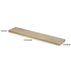 Floating Shelf - Sanoma Oak - 1200 X 240 X 38mm -Livora Home Shop 12817803 2214964085530238