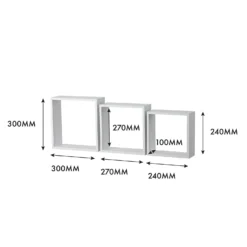 3 Wall Cubes - Matt White -Livora Home Shop 12817822 1884976219094987