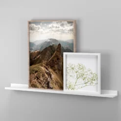 Flexi Storage Decorative Shelving Photo Shelf - White Matt - 900x35x100mm -Livora Home Shop 12817971 8044876425860004