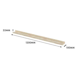 Flexi Storage Decorative Shelving Photo Shelf - Sanoma Oak - 1200x35x100mm 9 Flexi Storage Decorative Shelving Photo Shelf - Sanoma Oak - 1200x35x100mm -Livora Home Shop 12817974 6494967466194820