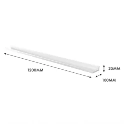 Flexi Storage Decorative Shelving Photo Shelf - White Matt - 1200x35x100mm 9 Flexi Storage Decorative Shelving Photo Shelf - White Matt - 1200x35x100mm -Livora Home Shop 12817978 7674976461973001