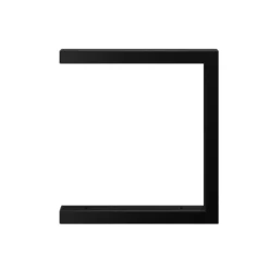 None Double U Shelf Bracket - Black - 330x300mm -Livora Home Shop 12820763 1884930156443321