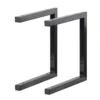 None Double U Shelf Bracket - Black - 330x300mm -Livora Home Shop 12820763 2794831906733073
