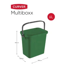 Curver Multiboxx Plastic Multi-purpose Storage Box - Green - 6L -Livora Home Shop 12820957 1754833171054354