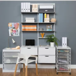 Shelf Grey Oak 1200x16x250mm -Livora Home Shop 12821480 8384832960703252