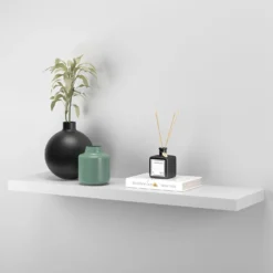 Floating Shelf - White Matt - 900 X 240 X 38mm -Livora Home Shop 12822045 1194887314846862