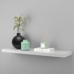 Floating Shelf - White Gloss - 900 X 240 X 38mm 10 Floating Shelf - White Gloss - 900 X 240 X 38mm -Livora Home Shop 12822047 2074876424925738