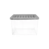17L Storage Box With Clear Base And Grey Lid -Livora Home Shop 12826259 4354904169460761