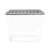 80L Storage Box With Clear Base And Grey Lid 1 80L Storage Box With Clear Base And Grey Lid -Livora Home Shop 12826264 4394904169685446