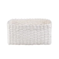 Paper Rope Basket - White 5 Paper Rope Basket - White -Livora Home Shop 12829231 1574832983129224
