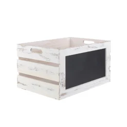 Whitewashed Wooden Crates With Chalkboard - Set Of 3 -Livora Home Shop 12829237 6464832979117393