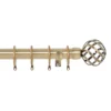 Harrison Drape Ball Cage Finial Curtain Pole - Antique Brass - 2.4m (28mm) -Livora Home Shop 12829412 7054831907677662