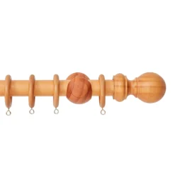 Harrison Drape 28mm Wood 1.8m Curtain Pole Kit