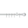 Extendable Ball Finial Curtain Pole - Silver - 1.2-2m (13/16mm) -Livora Home Shop 12831858 2724831957937142