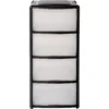 4 Drawer Storage Tower - Black -Livora Home Shop 12837704 1604893529212069