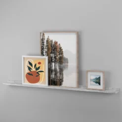 Flexi Storage Decorative Shelving Photo Shelf Grey Oak 1200x35x100mm -Livora Home Shop 12878518 4524867914158505