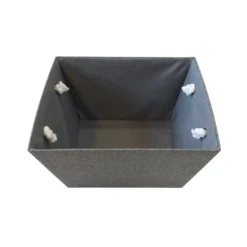 Grey Herringbone Large Storage Basket -Livora Home Shop 12886446 1504857031366884