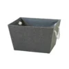 Grey Herringbone Large Storage Basket -Livora Home Shop 12886446 1934857031298286