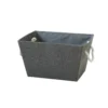 Grey Herringbone Medium Storage Basket -Livora Home Shop 12886594 1754857031446474
