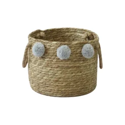 Natural Rush Basket With Handles