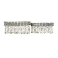 Set Of 2 White Willow Lined Baskets -Livora Home Shop 12886609 1314857031735389