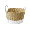 Round Natural White Paper Basket -Livora Home Shop 12886612 8834857031704585