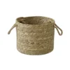 Natural Rush Basket With Rope Handles -Livora Home Shop 12886616 2044857031717578