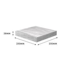 Flexi Storage Decorative Shelving Floating Shelf Grey Oak 250x38x250mm -Livora Home Shop 12889892 4994976219095233