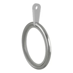 Curtain Rings (Pack Of 10) - Silver Brushed