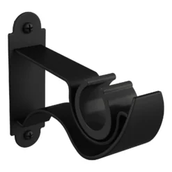 Push Fit Curtain Bracket -Matt Black
