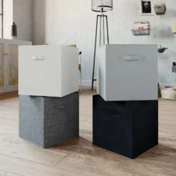 Living Elements Compact Cube Premium Woven Insert - Silver -Livora Home Shop 12932936 8644887875625171