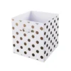 Living Elements Compact Cube Foil Spot Insert - White & Gold -Livora Home Shop 12932945 9034887875924418