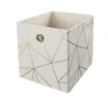 Clever Cube Velvet Geometric Insert - Cream & Gold 2 Clever Cube Velvet Geometric Insert - Cream & Gold -Livora Home Shop 12932955 9874887876969402