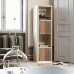 Clever Cube Timber Front Insert - Faux Dark Wood -Livora Home Shop 12932956 1184900282735656