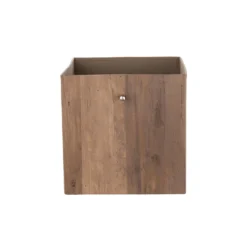 Clever Cube Timber Front Insert - Faux Dark Wood -Livora Home Shop 12932956 8174900282792578