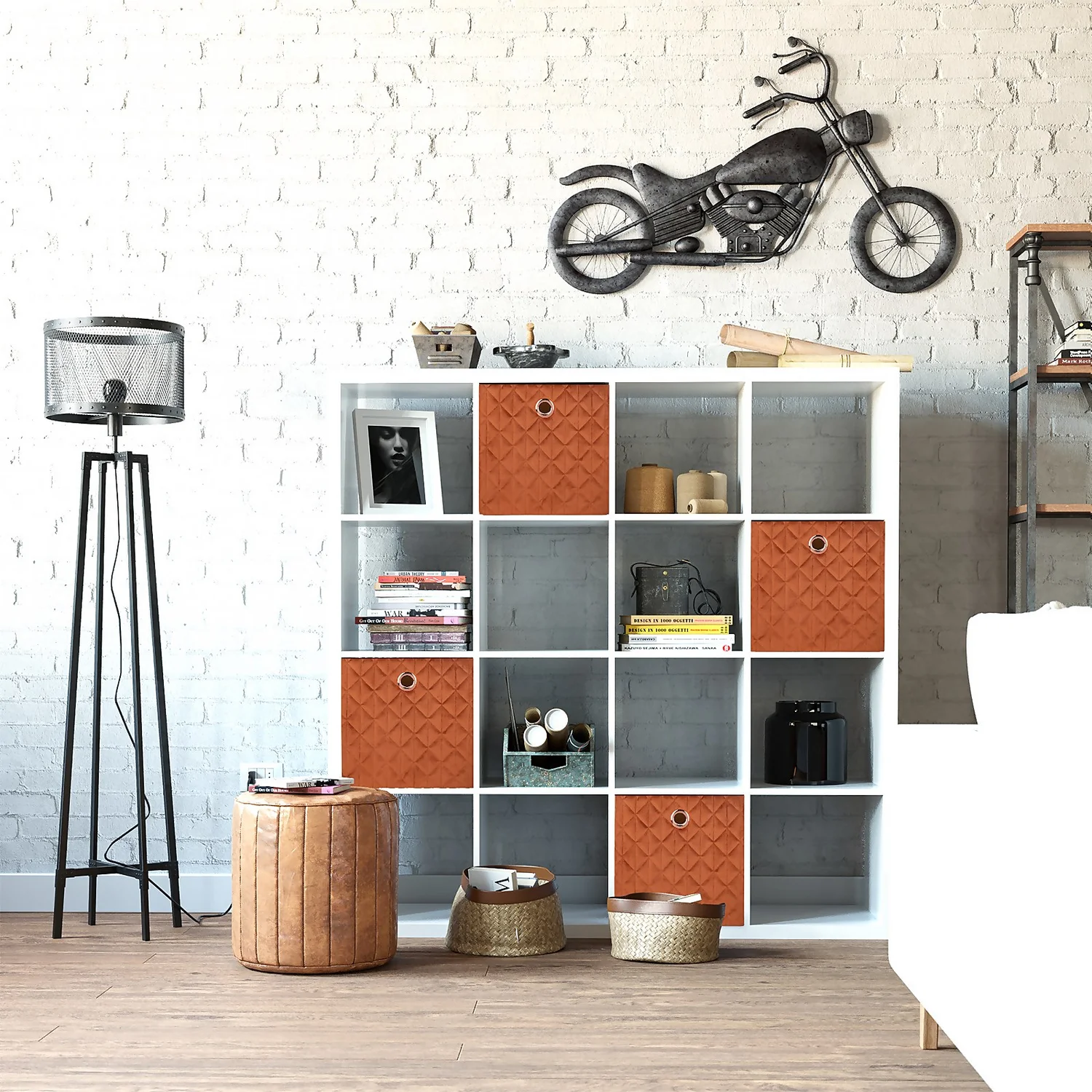 Clever Cube Quilted Velvet Insert - Rust 4 Clever Cube Quilted Velvet Insert - Rust - Image 2