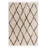 Moroccan Diamond Rug - Ivory - 120x170cm -Livora Home Shop 13112203 1884874881160325